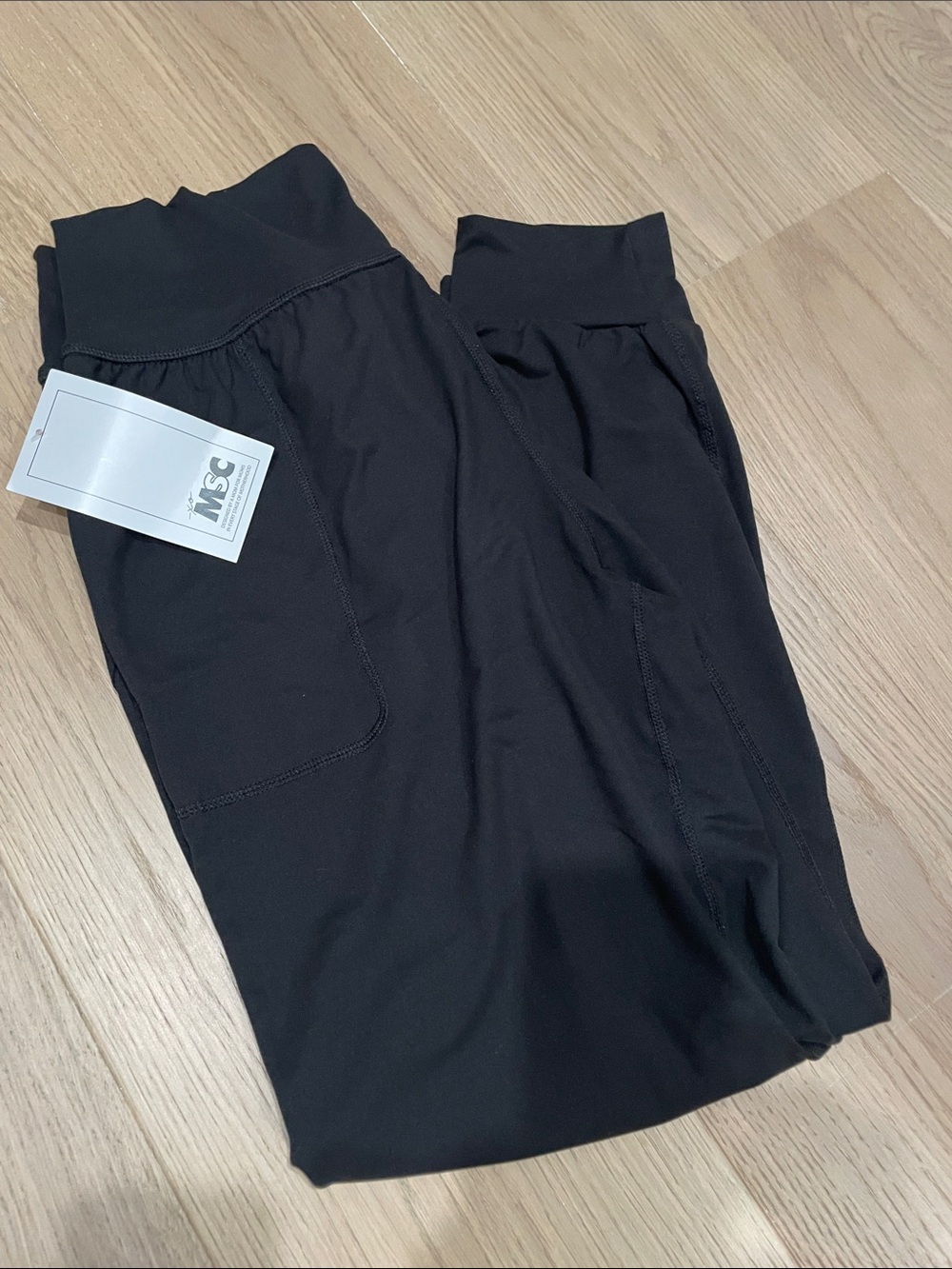 Women's Black Track Pants & Joggers with Pocket- Mom Squad Clothing